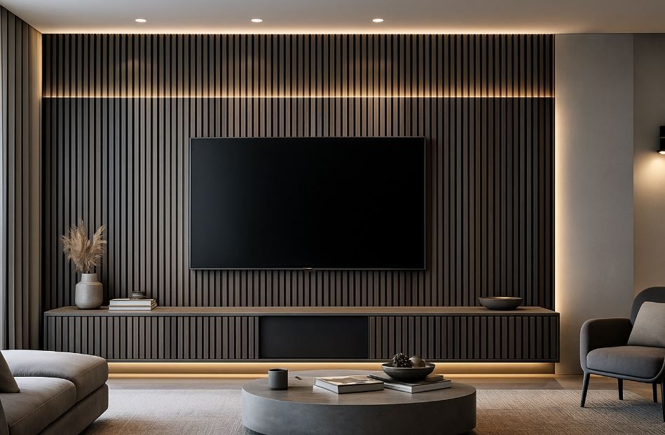 格柵電視牆全解析｜線條美學、通風優勢與空間應用指南